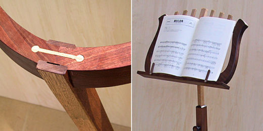 譜面台(Music Stand)脚部に用いられている(おしゃぶり)